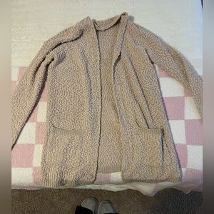 tan cardigan